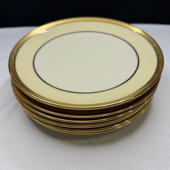 Springfield by Lenox Cake/Dessert Plates B-346-A Vintage. Set of 8 Never Used - Picture 1 of 7